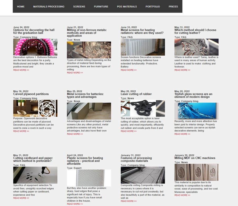 Laser Made Gallery — Custom Design and Manufacturing Company